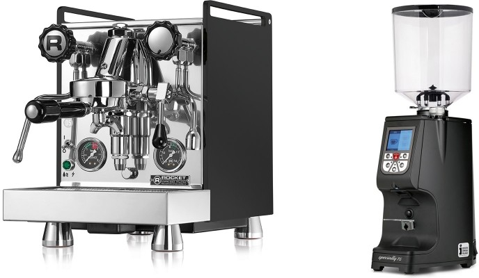 Set Rocket Espresso Mozzafiato Cronometro R + Eureka Atom Specialty 75