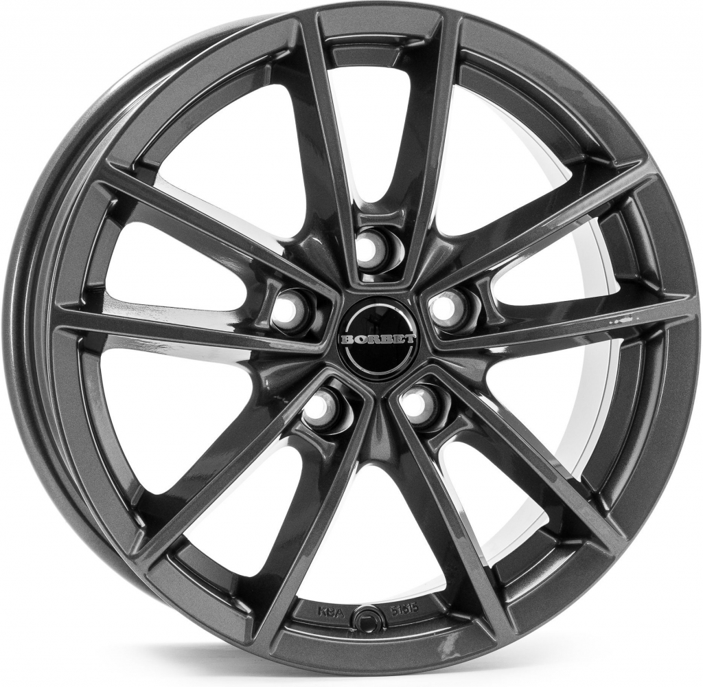 Borbet W 6x15 5x100 ET43 anthracite