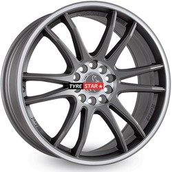 Keskin KT12 8x18 4x100/108 ET35 titan grey lip polished