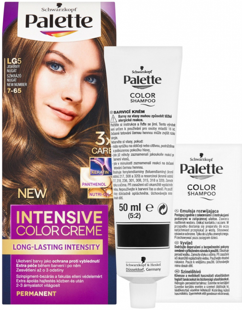 Pallete Intensive Color Creme LG5 Jiskřivý nugát barva na vlasy