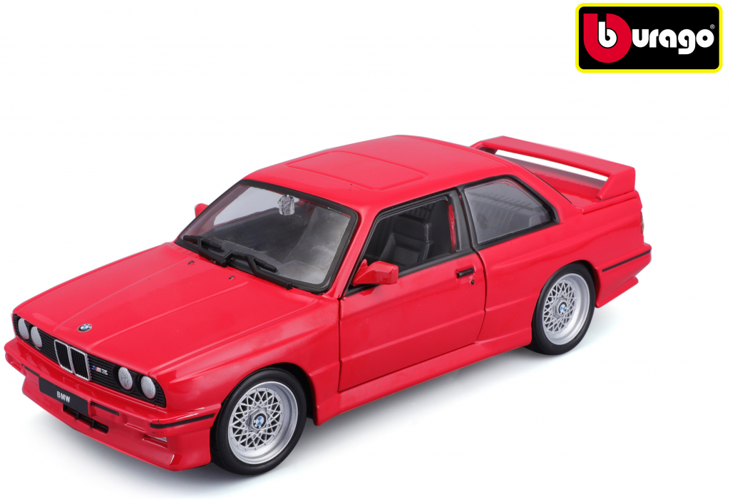 Bburago Plus BMW 3 Series M3 1988 Red 1:24