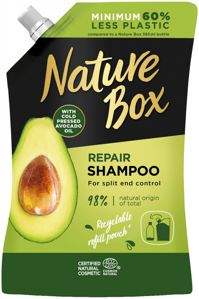 Nature Box regenerační šampon Avokádo náhradní náplň 500 ml