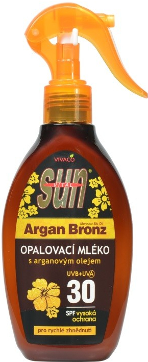 SunVital opalovací mléko SPF30 s arganovým olejem 200 ml