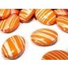 Korálky neprůhledné PROUŽEK plast oválek 20x25mm 500g