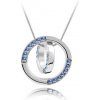 Náhrdelník Round Blue se Swarovski elements