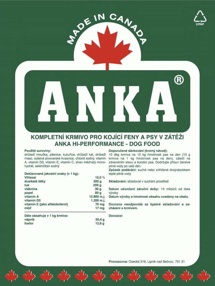 Anka Hi Performance 20 kg