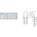 schůdky "MIXTO" 5 stupňů (plast) AISI-304