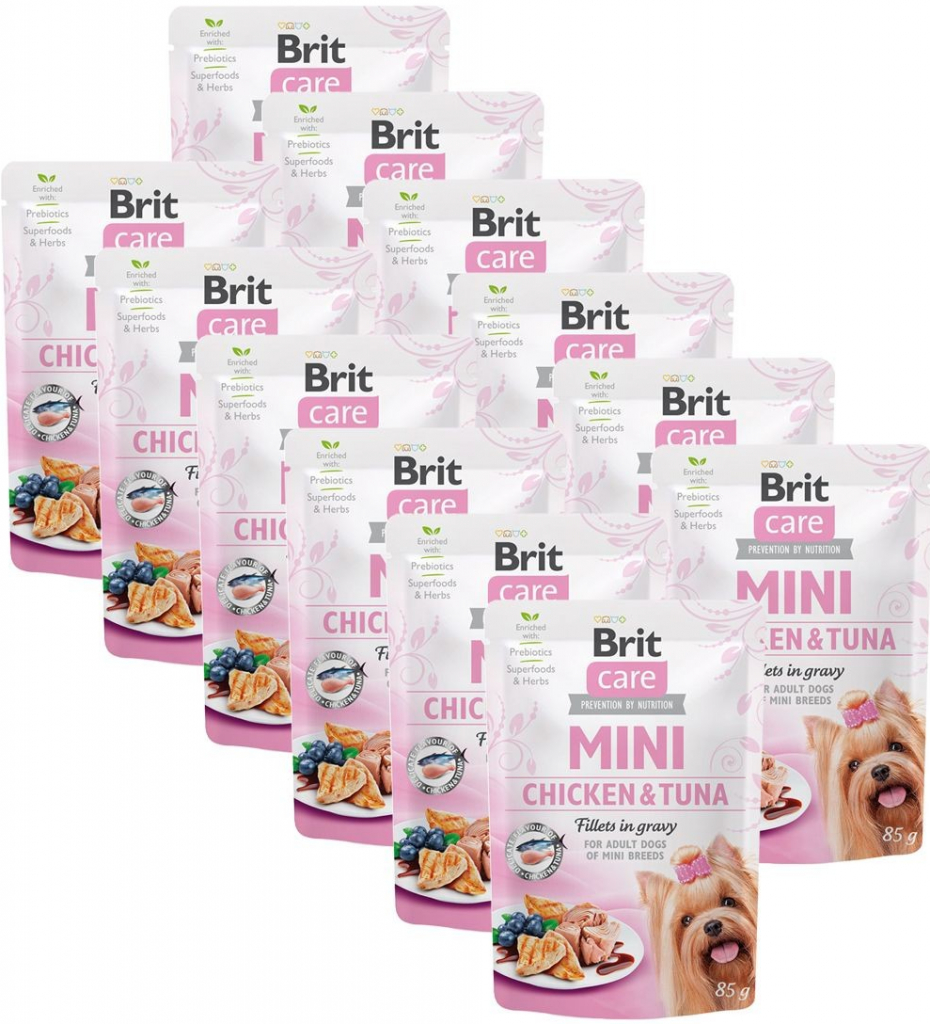 Brit Care Mini Chicken & Tuna Fillets in Gravy 12 x 85 g