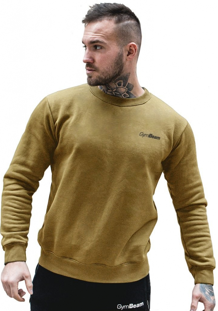 GymBeam Mikina Basic Jumper Military Green