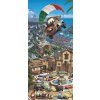 DECOFUN Fototapeta 1dílná Burák na padáku 2 92x202