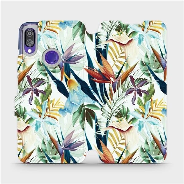 Pouzdro Mobiwear parádní flip Xiaomi Redmi Note 7 - M071P Flóra