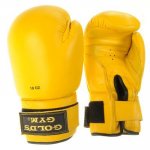 Golds Gym PU Spar Glove Yellow