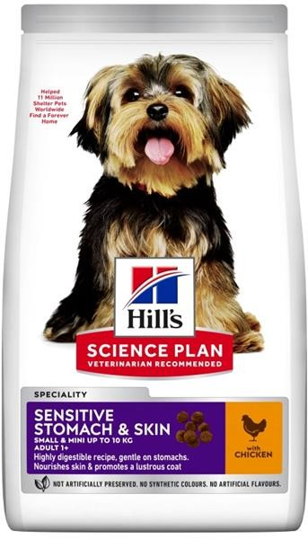 Hill’s Science Plan Adult Sensitive Stomach & Skin Small & Mini Chicken 1,5 kg