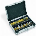 Frézky v kufru POWERPLUS 15Ks pro POWX091