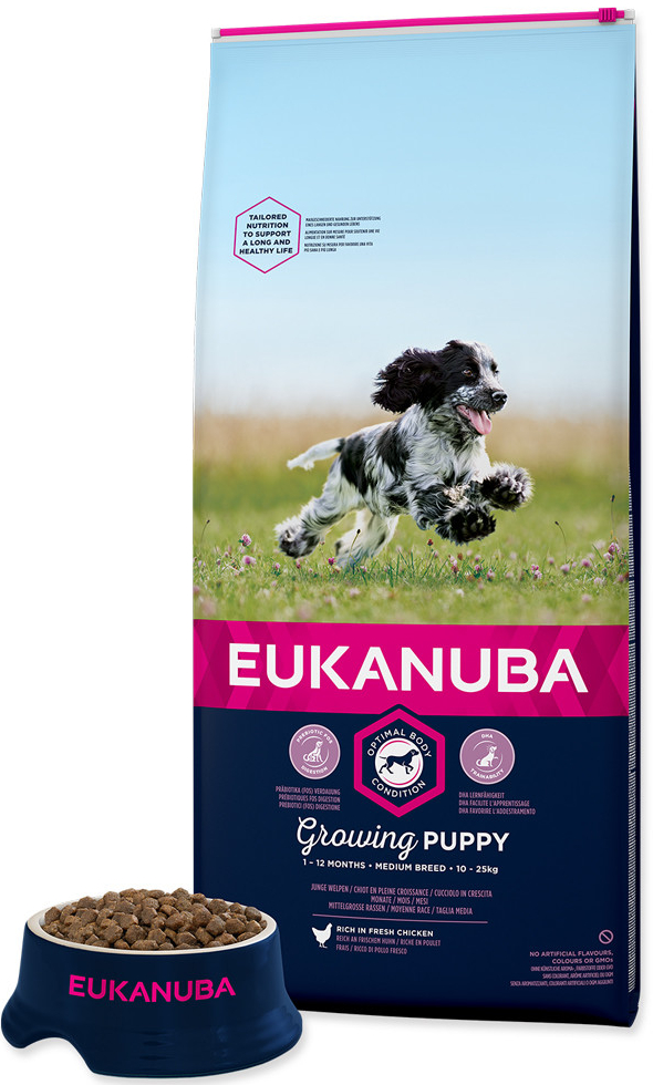 Eukanuba Dog Puppy Medium Chicken 15 kg