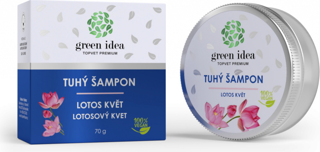 Green Idea Šampon tuhý Lotos květ 70 g