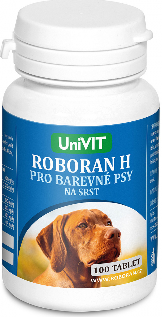 Univit Roboran H pro barevné psy 100 tbl