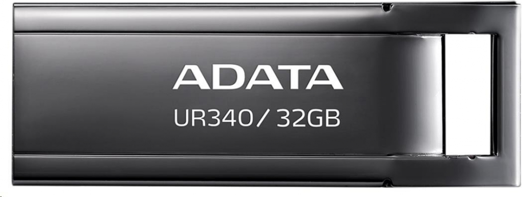 ADATA 64GB UR340, USB 3.2 Dash Drive, kov lesklá černá - AROY-UR340-64GBK