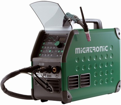 Migatronic PI 200 AC/DC PFC hořák, zem.kabel TIG/MMA