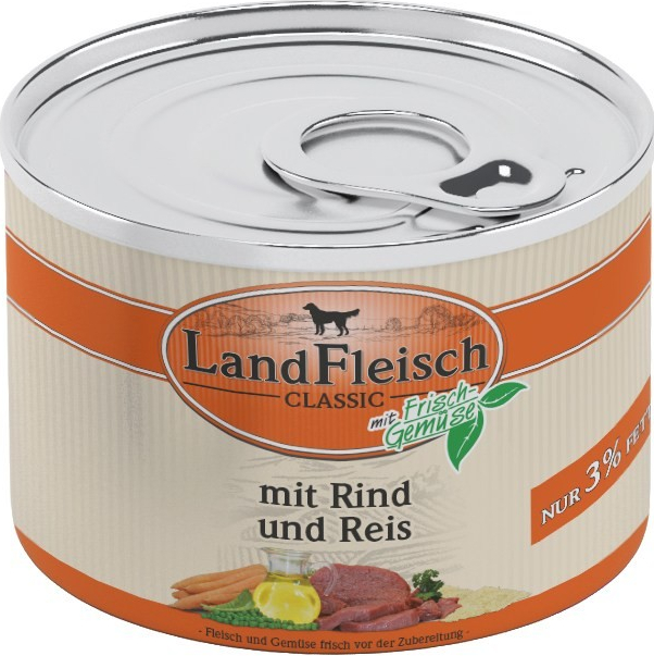 Landfleisch Dog Classic Rind Reis extra mager 195 g