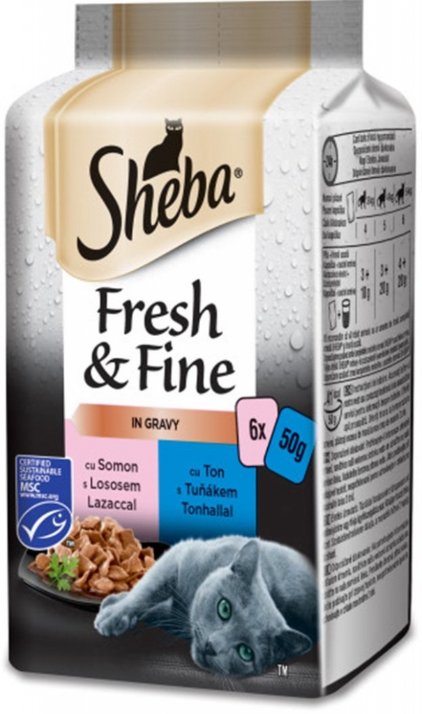Sheba Fresh & Fine Rybí výběr ve šťávě 36 x 50 g
