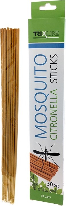 Trixline Mosquito Citronella Sticks tyčinky s citronelou proti komárům 30 kusů TR C355