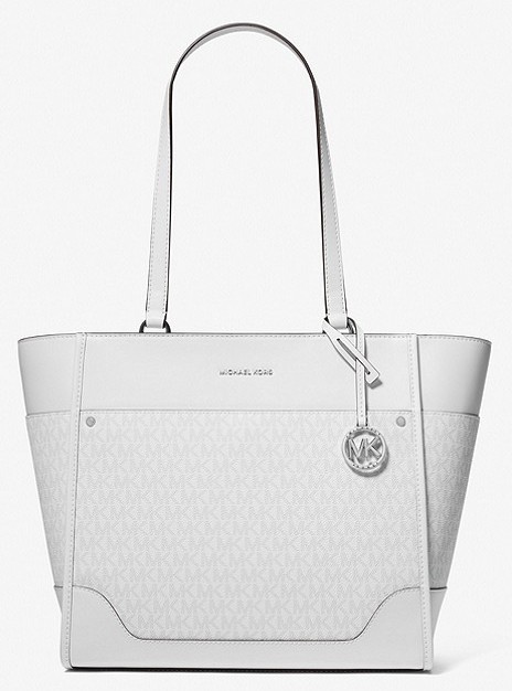 Michael Kors Harrison large kabelka logo bílá