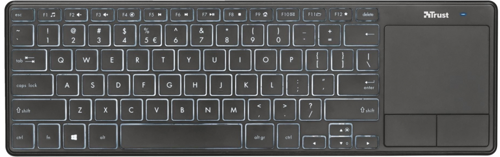 Trust Theza Wireless Keyboard with touchpad 22350