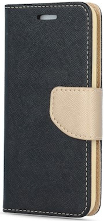 Pouzdro Xiaomi Redmi 12C book Fancy gold černé