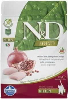 N&D PRIME Kitten Chicken & Pomegranate pro koťata Kuře a granátové jablko 0,3 kg