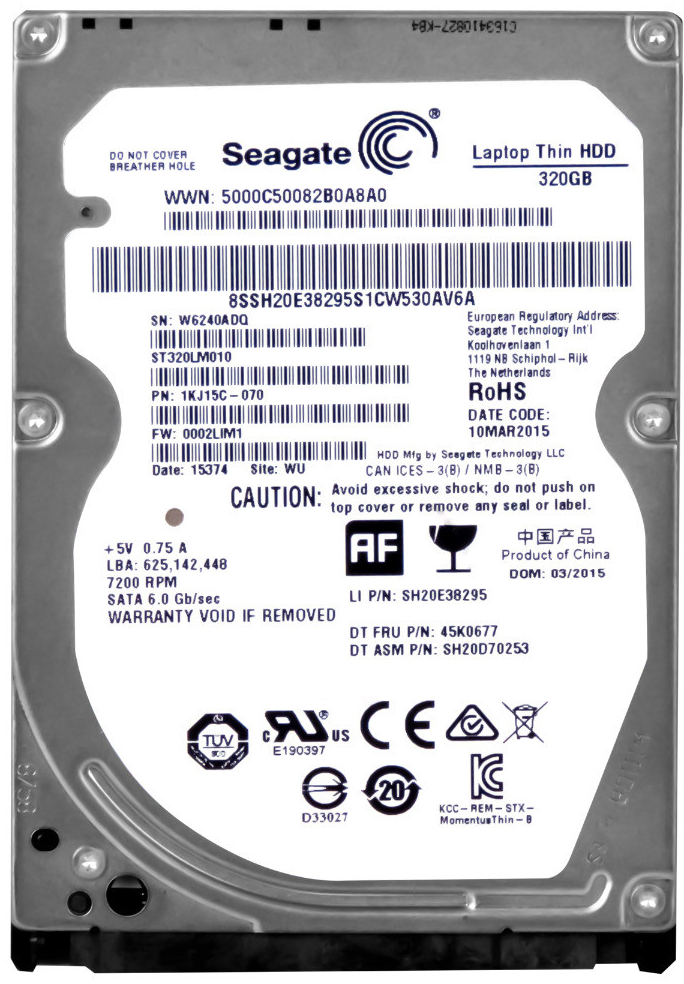 Seagate 320GB SATA III 2,5\
