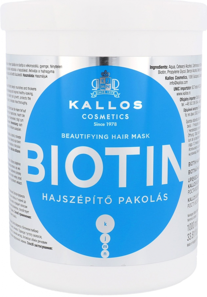 Kallos Biotin maska 1000 ml