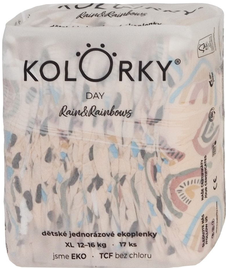 KOLORKY DAY eko déšť&duhy XL 12-16 kg 17 ks