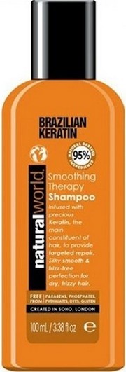Natural World Brazilian Keratin Smoothing Therapy Shampoo 100 ml