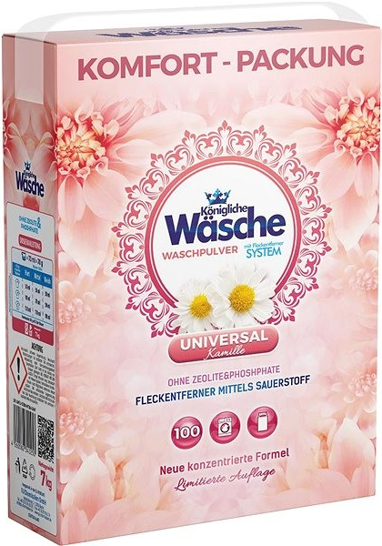 Königliche Wäsche Universal Sensitive s heřmánkem 7 kg 100 PD