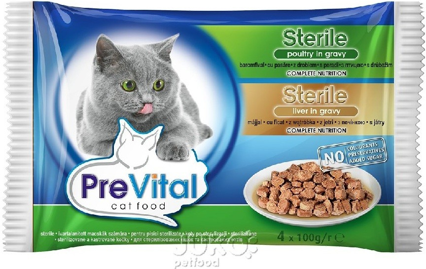 PreVital Cat Sterile drůbež játra 4 x 100 g