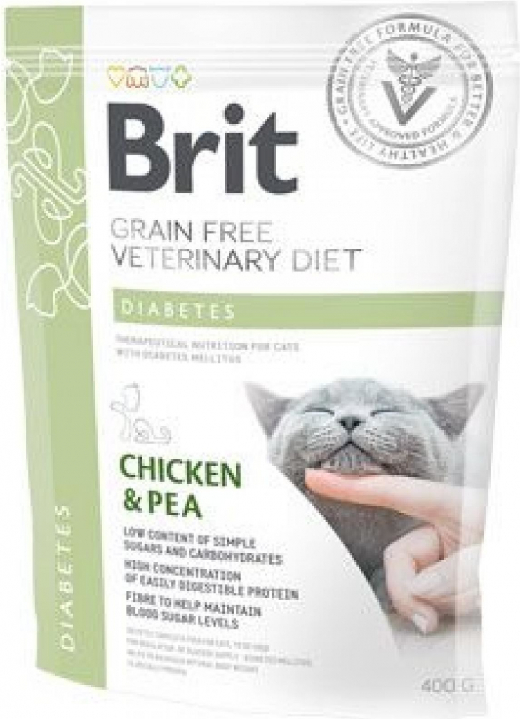Brit Veterinary Diets Cat GF Diabetes 0,4 kg