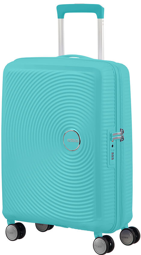 American Tourister Soundbox SPINNER 55/20 EXP TSA Poolside Blue 32G001-21 tyrkysová 35,5 l