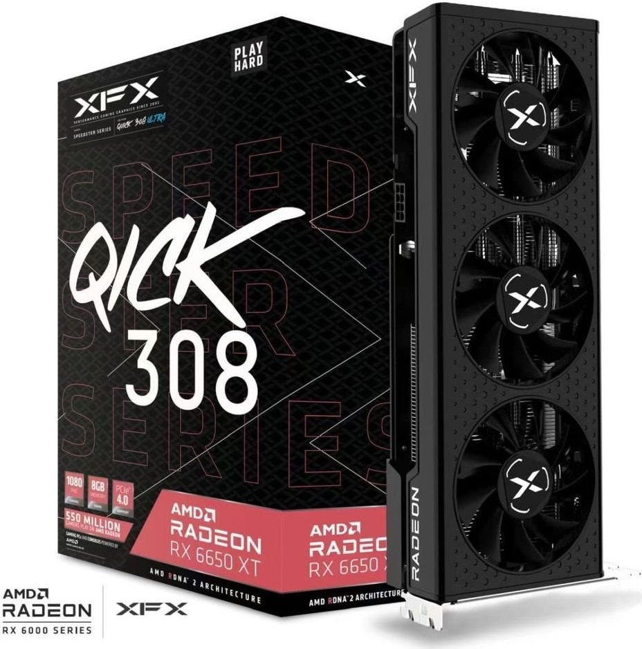 XFX Radeon RX 6650XT Speedster QICK 308 Ultra 8GB GDDR6 RX-665X8LUDY