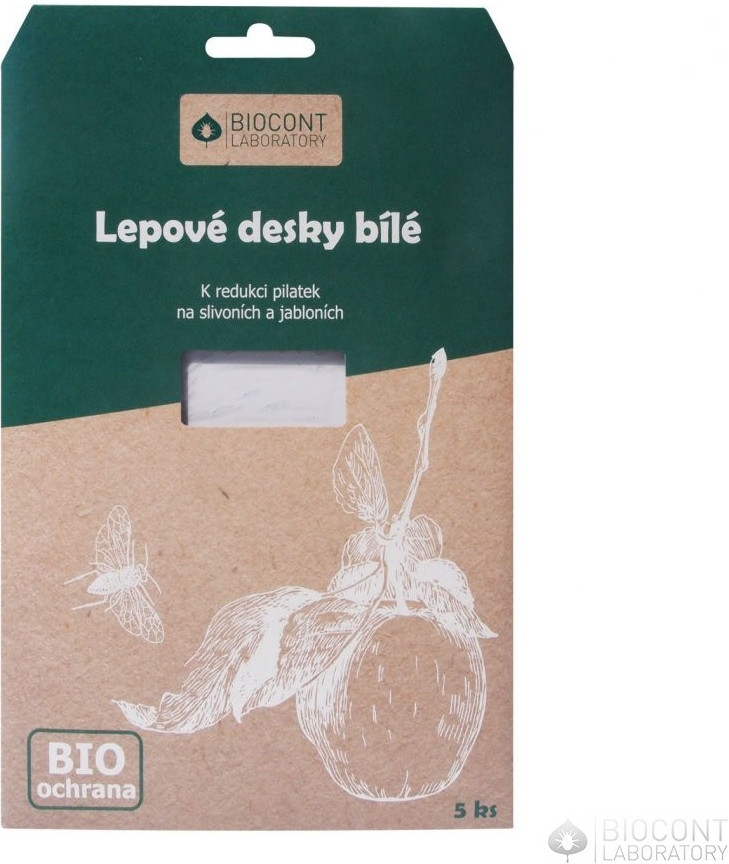 BIOCONT lepové desky proti pilatkám bílé 5 ks