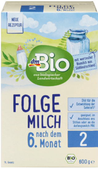 Babylove 2 Bio Folgemilch 600 g