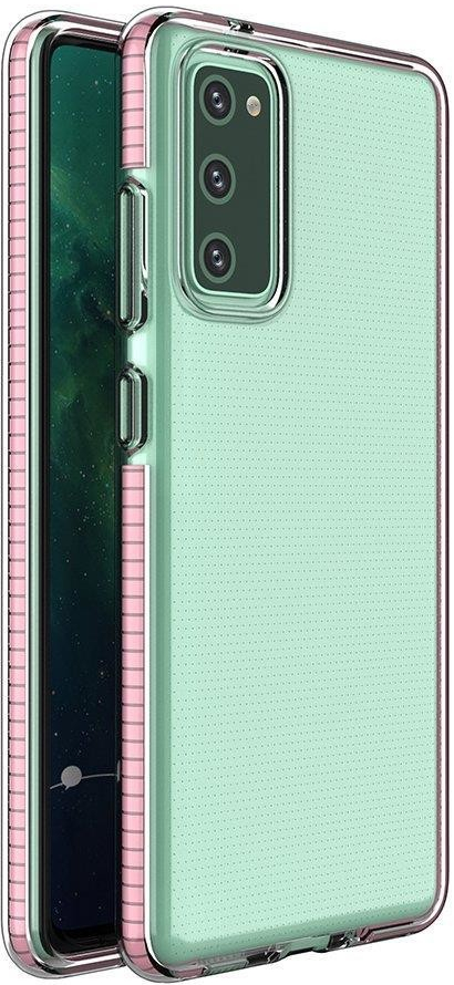 Pouzdro IZMAEL Spring clear TPU Samsung Galaxy A12 růžové