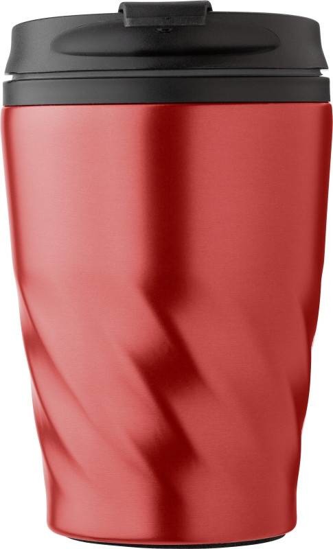 Aklavik Nerezový termohrnek černé víčko červený 320 ml