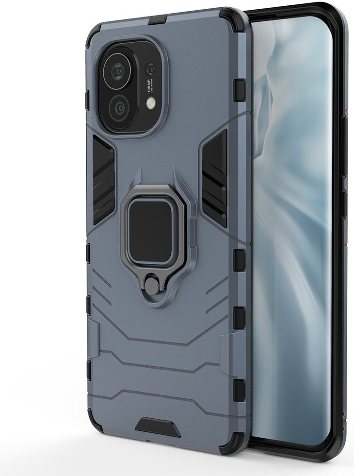 Pouzdro IZMAEL Odolné Ring Armor Case Xiaomi MI 11 modré