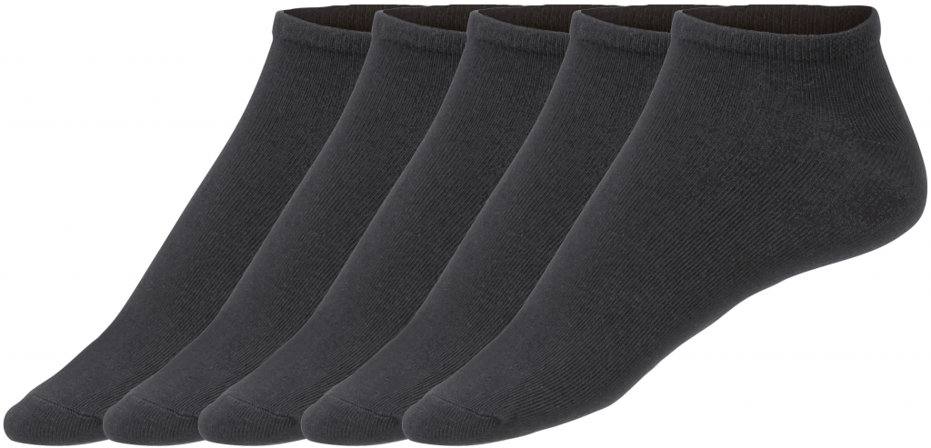 Livergy pánské ponožky s BIO bavlnou 5 párů černá