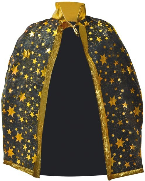 UNIPAP plášť čarodějnický černozlatý 77x124cm