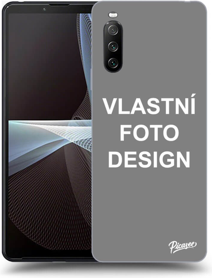 Pouzdro Picasee silikonové Sony Xperia 10 III - Vlastní design/motiv černé