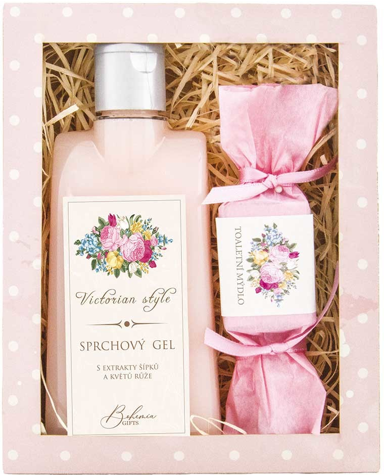 Bohemia Gifts Victorian Style gel 200 ml + mýdlo 30 g dárková sada