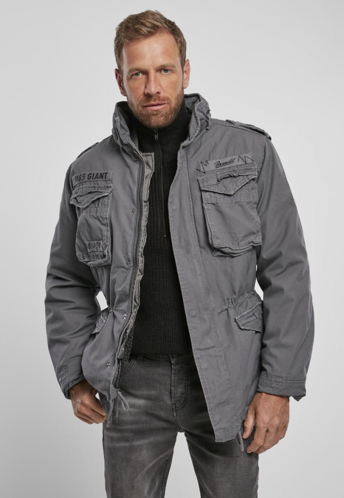 Urban Classics M-65 Giant Jacket Charcoal Grey