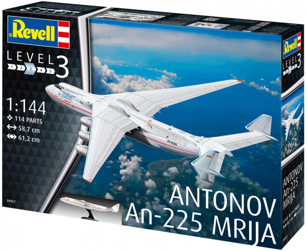 Revell Model Kit Plastic letadlo 04957 Antonov AN 225 Mrija 1:144